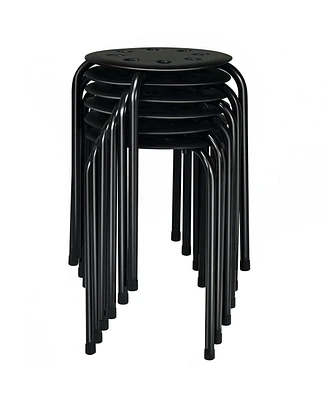 Slickblue Set of 6 Portable Plastic Stack Stools