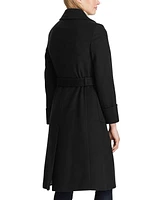 Lauren Ralph Women's Wool-Blend Belted Wrap Coat