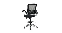 Slickblue Adjustable Height Mid Back Mesh Drafting Chair