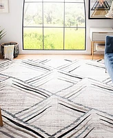 Safavieh Amsterdam Cream and Charcoal 9' x 12' Outdoor Area Rug