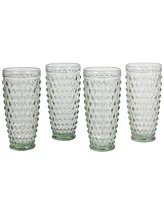 Martha Stewart Chauncey Hobnail Handmade Glass Tumbler