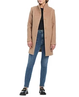 Kate Spade New York Women's Single-Breasted Stand-Collar Coat