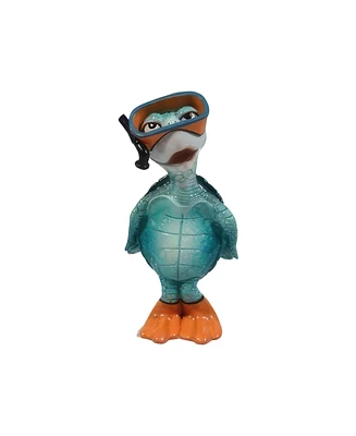 Fc Design 5.5"H Blue Sea Turtle with Snorkel Figurine Decoration Home Decor Perfect Gift for House Warming, Holidays and Birthdays