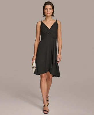 Donna Karan Women's High-Low A-Line Dress