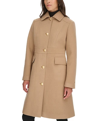 Tommy Hilfiger Women's Hooded Single-Breasted Coat, Created for Macy's