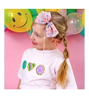 Sweet Wink Girls Smiley Face Tulle Bow Headband