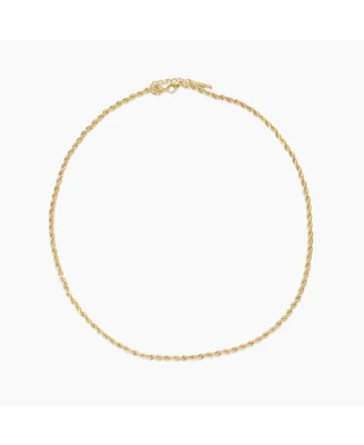 sanctuaire Twisted Rope Chain Necklace Gold