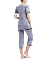 kimi + kai Maternity Drew Nursing 2-Piece Pajama Set