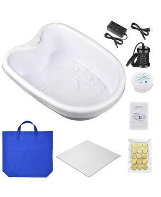 Yescom 25W Personal Foot Bath Spa Massager Machine w/ Tub Health Care Ionic Detox Home Salon