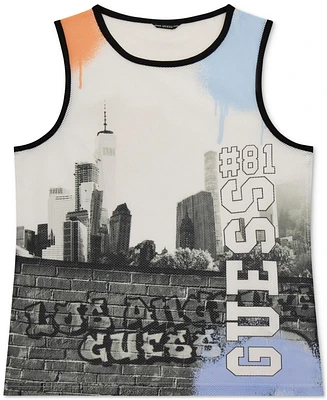 Guess Big Boys Oversize Graphic Tank Top - P9pz