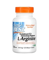 Doctor's Best Sustained Plus Immediate Release L-Arginine 500 mg - 120 Bilayer Tablets - Assorted Pre