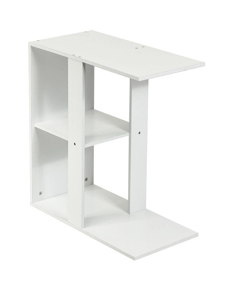 Slickblue 3-Tier Narrow Side Table with Storage Shelf