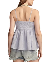 Lucky Brand Women's Cotton Ruched Poplin Tube Top