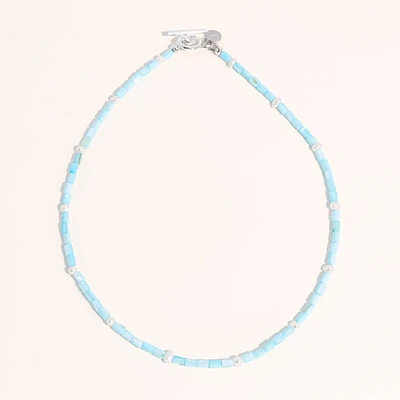 Joey Baby Limited Lusia Necklace - Baby Blue - Silver