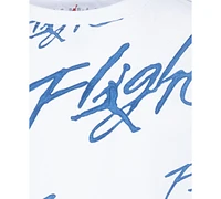 Jordan Big Boys Painted Flight Printed Cotton T-Shirt