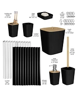 Clara Clark Piece Complete Bathroom & Vanity Accessories Set