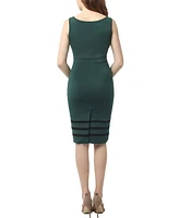 kimi + kai Maternity Crisscrossed Neck Midi Dress