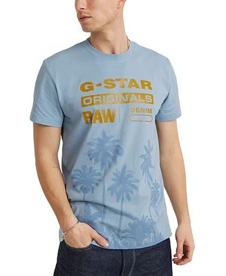 G-Star Raw Men's Palm Tree Logo T-Shirt