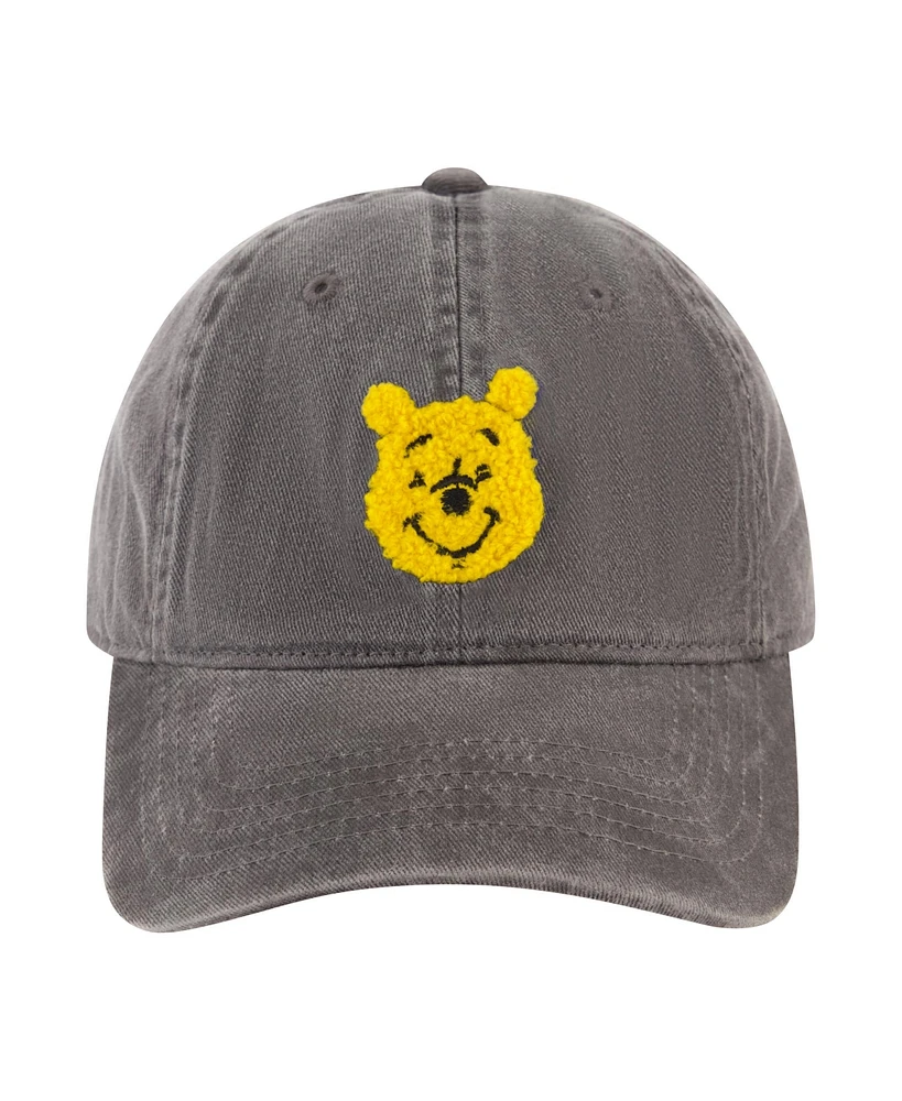 Disney Men's Pooh Head Chenille Patch Dad Cap