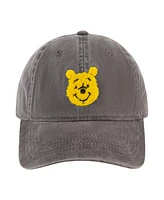 Disney Men's Pooh Head Chenille Patch Dad Cap