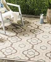 Safavieh Courtyard CY7938 Beige and Dark Beige 2'7" x 5' Outdoor Area Rug