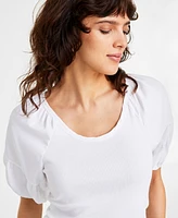 On 34th Women's Scoop-Neck Knit Top, Created for Macy's