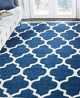 Safavieh Amherst AMT420 Navy and Beige 11' x 15' Area Rug