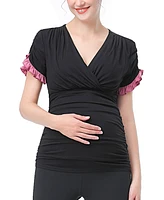 kimi + kai Maternity Millie V Neck Nursing Top