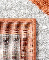 Safavieh Amherst AMT421 Beige and Orange 8' x 10' Area Rug