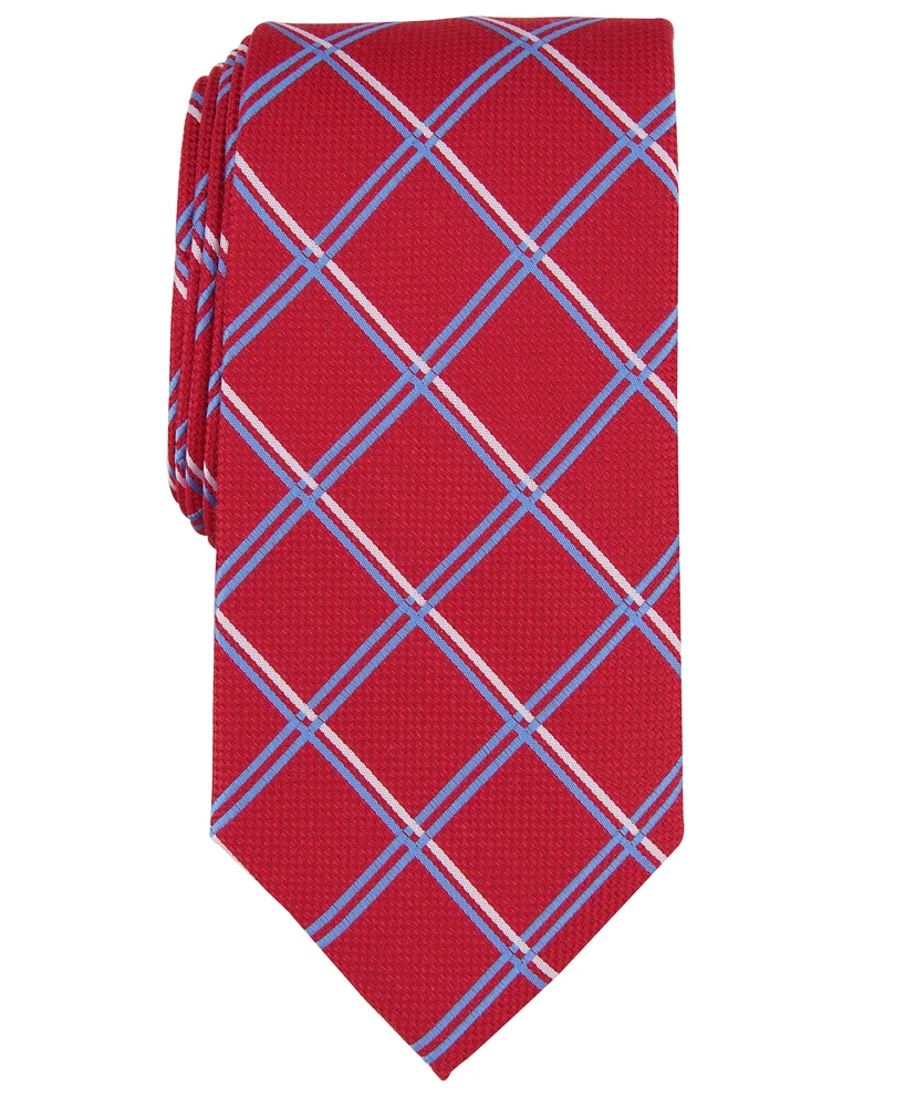 Club Room Men's Adobe Grid Tie, Created for Macy's