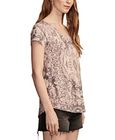 Lucky Brand Women's Printed Crewneck T-Shirt