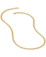 Italian Gold Men's Polished Mariner Link 24" Chain Necklace (5.5MM) in 14k Gold