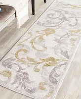 Safavieh Amherst AMT428 Ivory and Light Grey 2'3" x 9' Runner Area Rug