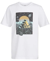 adidas Big Boys Short Sleeve Digital Horizon T-Shirt