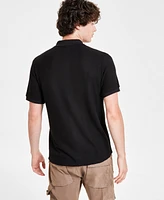 Guess Men's Joshua Textured-Knit Button-Down Shirt