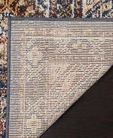 Safavieh Bijar BIJ653 Royal and Ivory 6'7" x 6'7" Square Rug