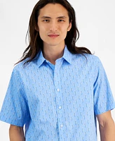 Club Room Men's Mar Foulard Refined Woven Shirt, Created for Macy's