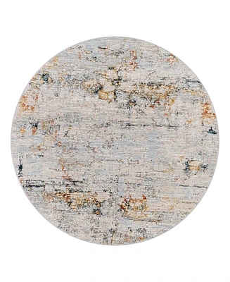 Surya Laila Laa-2300 7'10x7'10 Round Area Rug - Gray