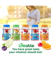 Lifeable Prenatal Multivitamin Gummies - Healthy Pregnancy - Great Tasting Natural Flavor, Dietary Supplement Vitamins