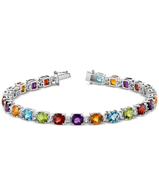 Multi-Gemstone Tennis Bracelet (18-3/4 ct. t.w.) in Sterling Silver