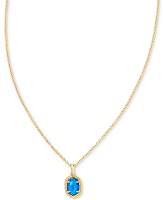 Kendra Scott 14k Framed Stone 19" Pendant Necklace