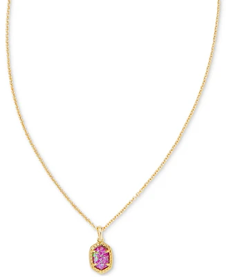 Kendra Scott 14k Framed Stone 19" Pendant Necklace