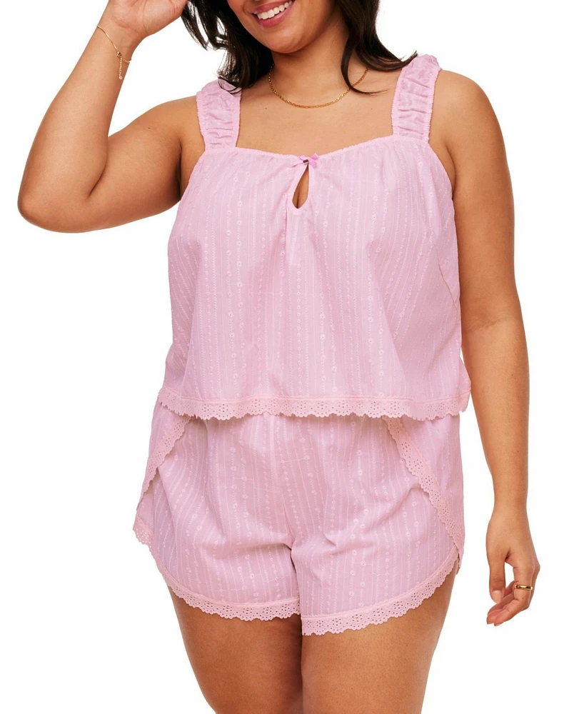 Adore Me Plus Christabel Pajama Cami & Shorts Set