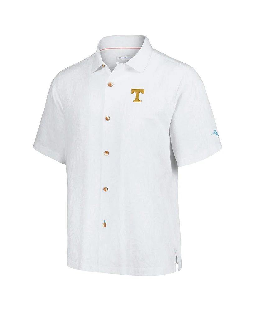 Tommy Bahama Men's White Texas Tech Red Raiders Castaway Game Camp Button-Up Shirt
