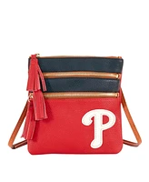 Dooney Bourke Philadelphia Phillies Infield Triple Zip Crossbody Purse