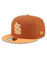 New Era Men's Brown/Orange St. Louis Cardinals Spring Color Basic Two-Tone 59fifty Fitted Hat