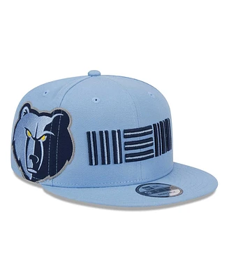 New Era Men's Light Blue Memphis Grizzlies Side Logo 9fifty Snapback Hat