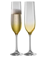 Galway Crystal Erne Flutes, Set of 2