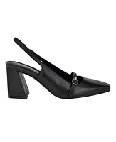 Calvin Klein Women's Ellisa Square Toe Block Heel Dress Pumps