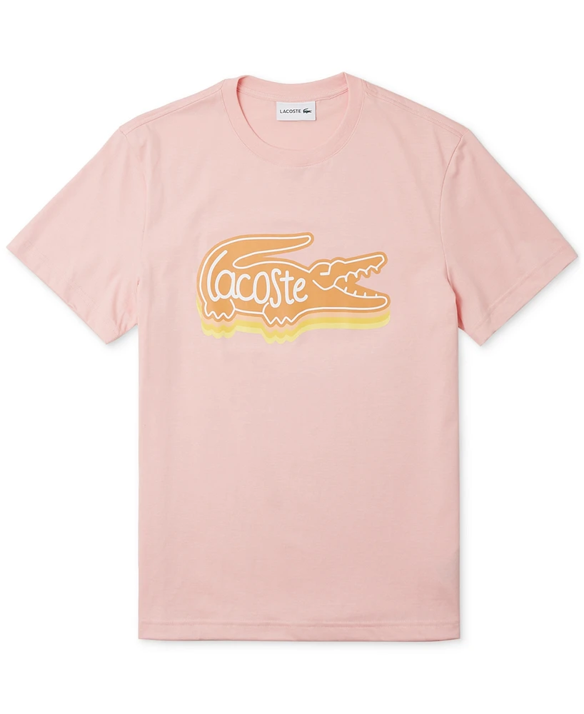 Lacoste Men's Short Sleeve Crewneck Logo Graphic T-Shirt, Created for Macy's